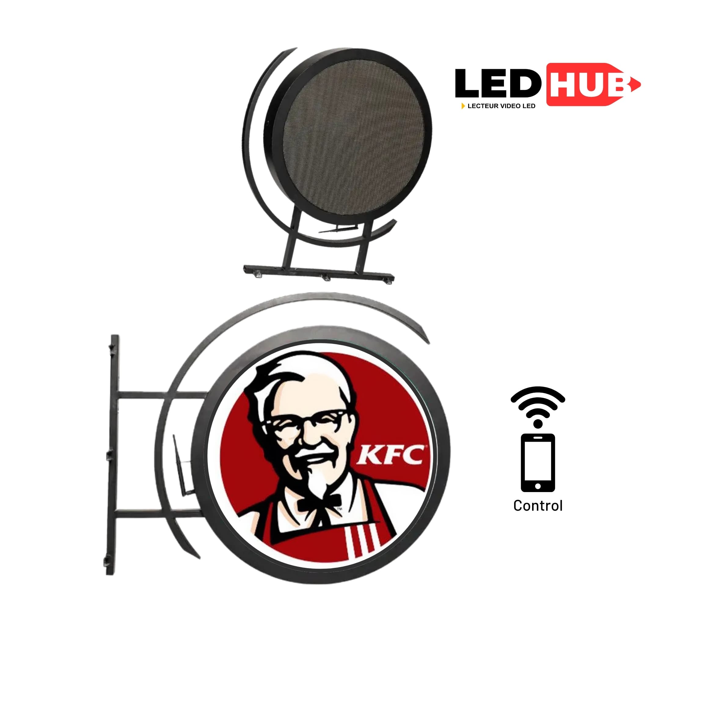Logo LED — écran LED sur mesure LEDHUB, Belgique